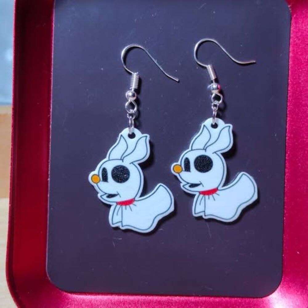Nightmare Before Christmas Zero Earrings or Charms